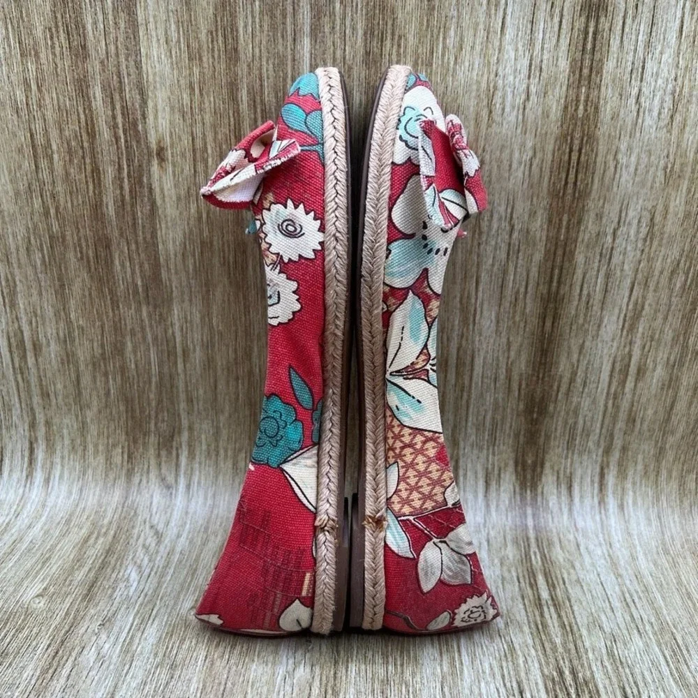 Tory Burch Tasmin Espadrille Women's Size 10‎ B Floral Flats Made In Spain Shoes